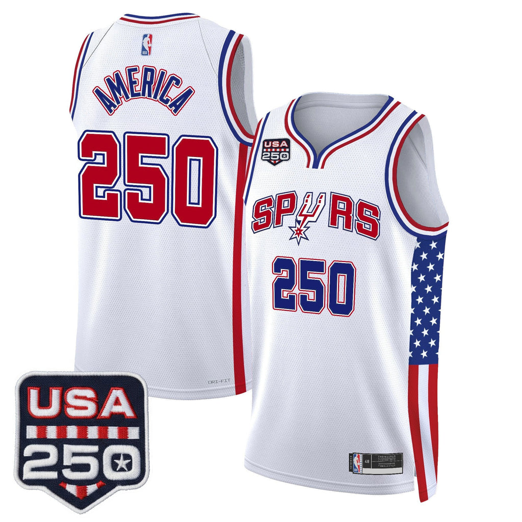 Men's San Antonio Spurs "America 250 Edition" Swingman Jersey - All Stitched