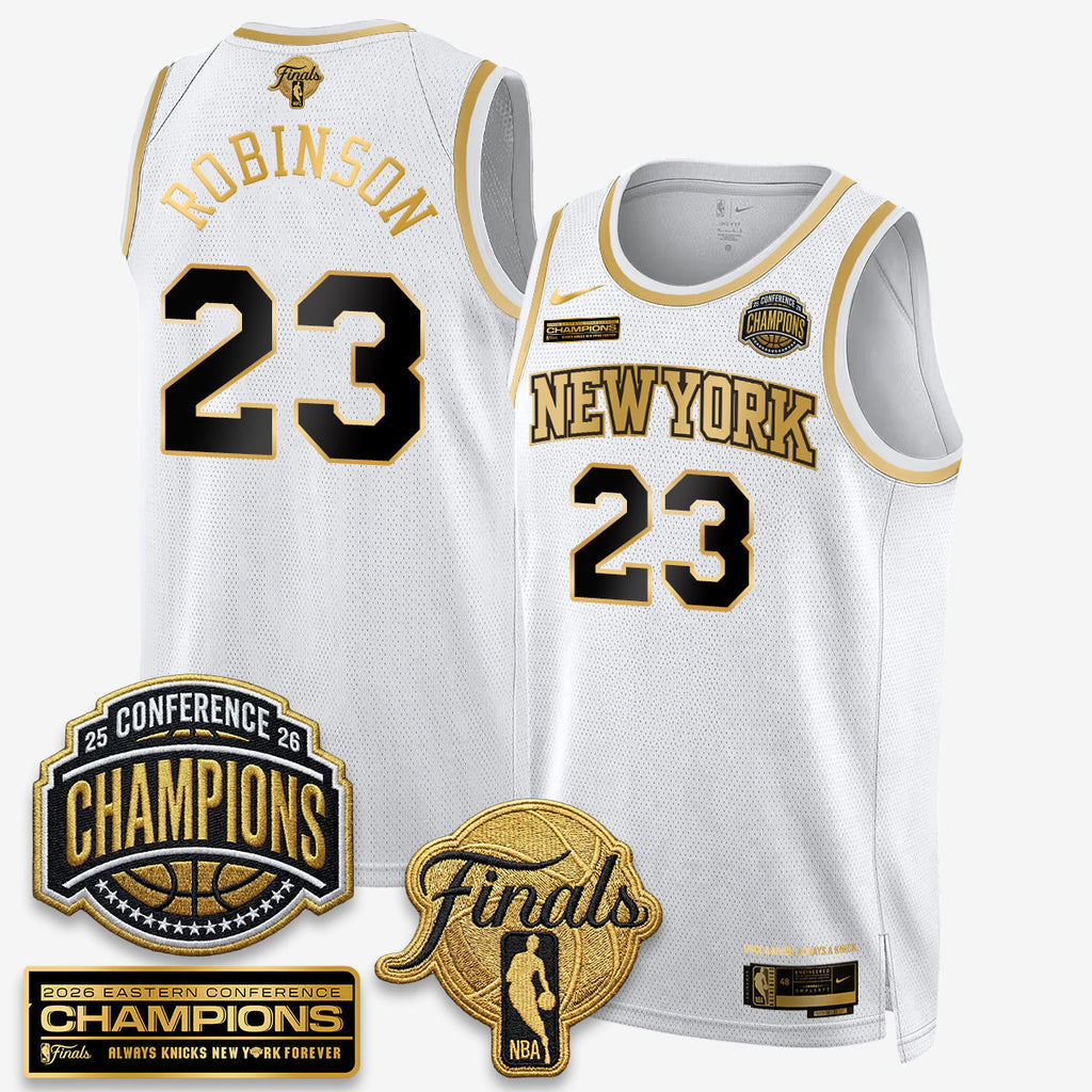 NYK 2026 NBA Eastern Conference Champions Black Gold Edition Jersey - Stitched