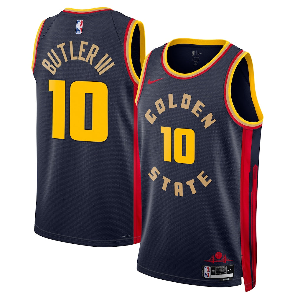 Jimmy Butler Golden State Warriors Unisex Swingman Jersey - City Edition - Navy